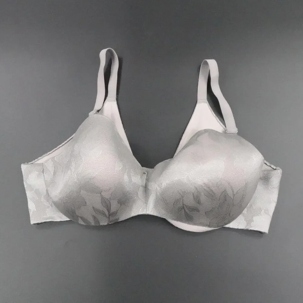 Cacique Bra Womens 42DD Balconette Underwire Lace Full Coverage Support Floral